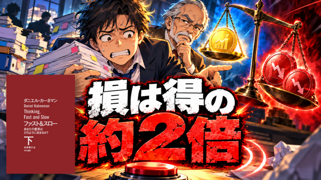 『ファスト&スロー（下）』損は得の約2倍こたえる・多本読造の本解説