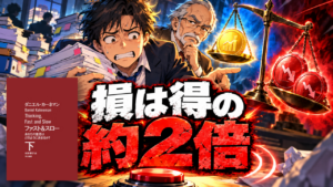 『ファスト&スロー（下）』損は得の約2倍こたえる・多本読造の本解説